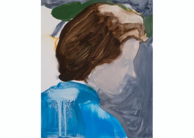 Woman in a Blue Robe II<br>Oil on panel / 25x20cm / 2017